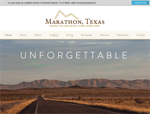 Tablet Screenshot of marathontexas.com